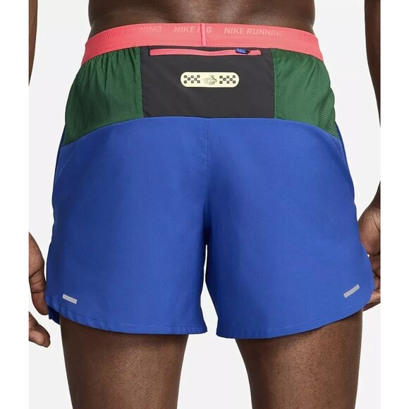 Nike Stride Dri-FIT 5" Brief Lined Running Shorts Blue  Men's XXL HF4562-480 NEW - Picture 3 of 9